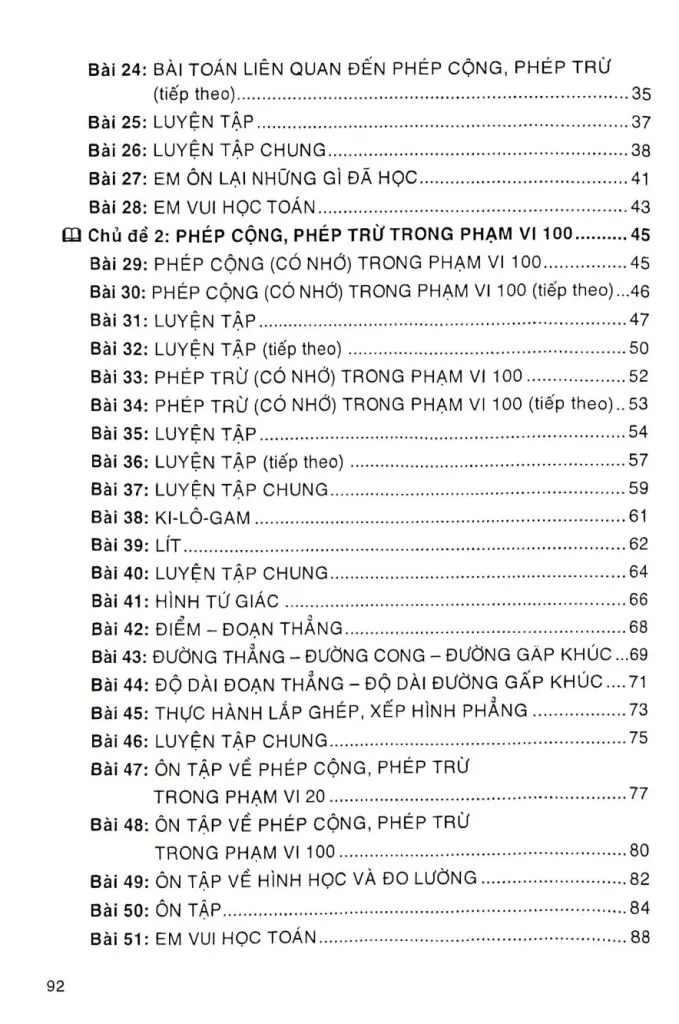 HƯỚNG DẪN GIẢI BÀI TẬP TOÁN LỚP 2 - Tập 1 (Bám sát SGK Cánh diều)